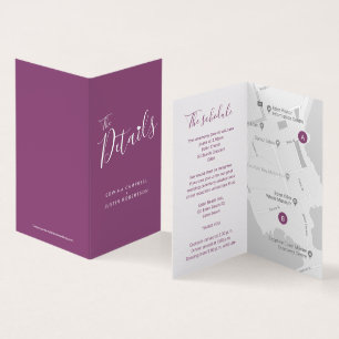Details zum Hochzeitstag Gast-Zeitplan Maulbeere