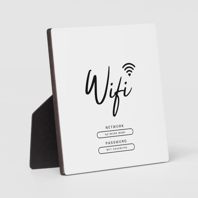 Details zum modernen Business-Logo Schwarz und Wei Fotoplatte (Vorderseite)