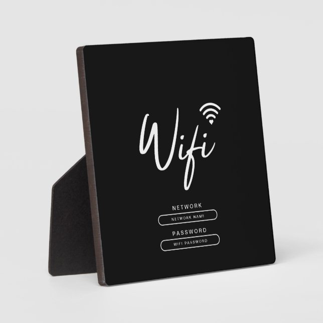 Details zum modernen Business-Logo Schwarz und Wei Fotoplatte (Vorderseite)