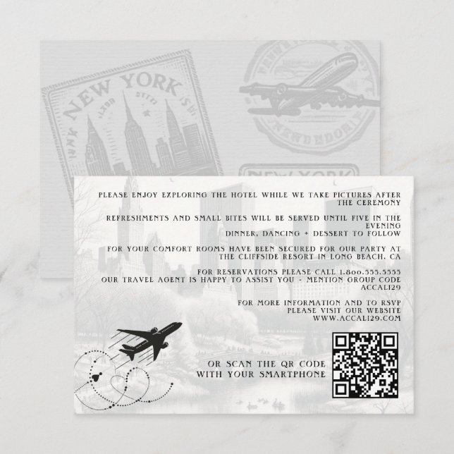 Details zum New York City Pass Begleitkarte (Vorne/Hinten)
