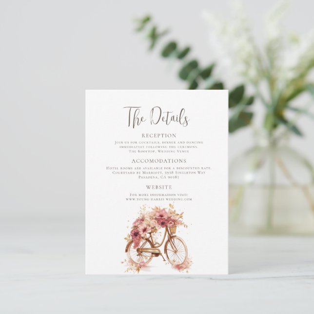 Details zum Parisienne Begleitkarte (Stehend Vorderseite)