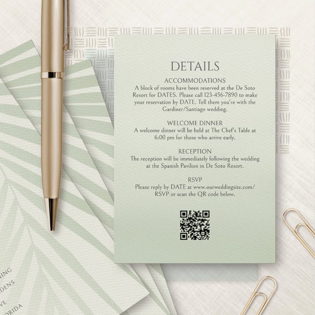 Details zum QR-Code beim Hochfahren von Palm Tree Begleitkarte (Von Creator hochgeladen)