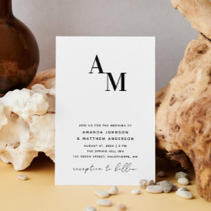 Details zum QR-Code für Hochzeiten in Schwarzweiß Einladung