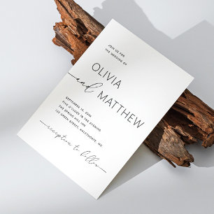 Details zum QR-Code für Hochzeiten in Schwarzweiß Einladung