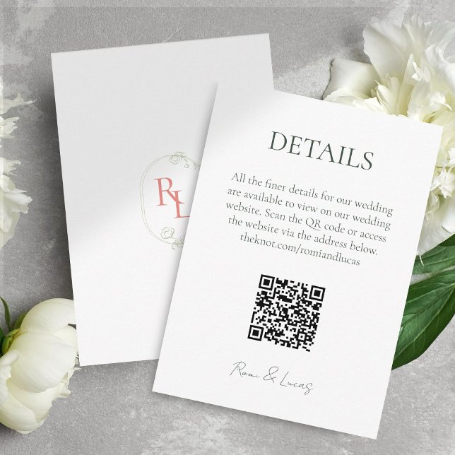 Details zum QR-Code für Monogram Wedding Finer Begleitkarte (Von Creator hochgeladen)