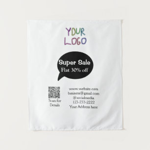 Details zum QR-Code für Superverkäufe Business Dis Wandteppich