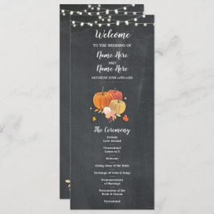 Details zum Rustic Fall Pumpkin Chalk Hochzeitspro Einladung