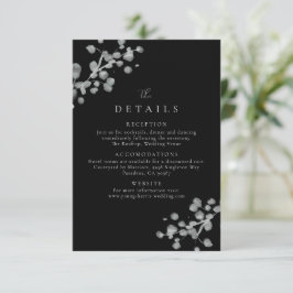 Details zum Schwarzen Lacquer Dankeskarte