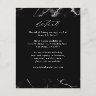 Details zum Schwarzen Marmor Flyer