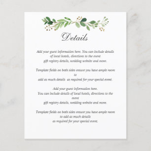 DETAILS ZUM THEMA "Green Summer Spring Garden WEDD