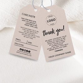 Details zur Betreuung von Firmenlogos auf dem Tag Geschenkanhänger