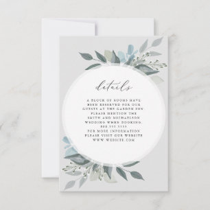 Details zur Florromantik RSVP Karte