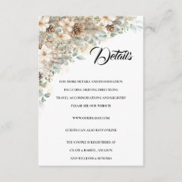 Details zur Green- und Gold-Umschließungskarte Begleitkarte