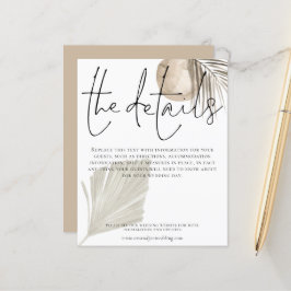 Details zur Hochzeit Boho Pampas Grass
