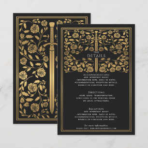 Details zur Hochzeit des Schwarzen Königlichen Mit Begleitkarte