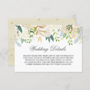 Details zur Hochzeit im Wasser Einladung