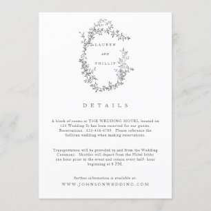 Details zur Hochzeit in der modernen Kunst Einladung