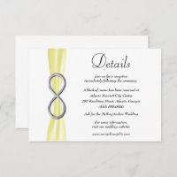 Details zur Hochzeit in Gelben Streifen