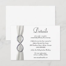 Details zur Hochzeit in weißem Band