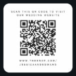 Details zur Hochzeit Qr Code Einfach Schwarz Minim Quadratischer Aufkleber<br><div class="desc">Entworfen für Paare,  die die Einfachheit der modernen Ästhetik schätzen. Die Verwendung eines QR-Codes ermöglicht es Ihren Gästen,  detaillierte Informationen über Ihre Hochzeit zu erhalten,  während das schwarze und minimale Design eine Touch von Klasse hinzufügt.</div>