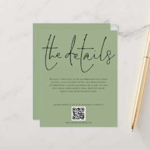 Details zur Hochzeit QR-Code Skriptablage ENCL