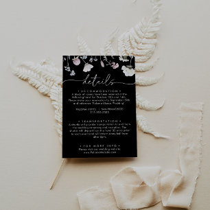 Details zur Hochzeit von Multicolor Boho Fall Flor Begleitkarte