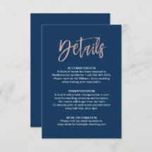 Details zur Hochzeit von Navy & Rose Gold Glam Chi