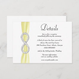 Details zur Hochzeit von Yellow Ribbon Diamond Begleitkarte