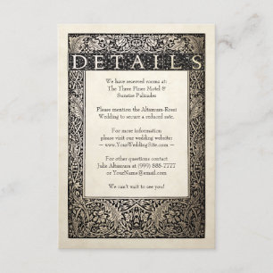 Details zur Hochzeitkarte Champagne Ivy Collecti Begleitkarte