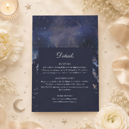 Details zur Hochzeitskarte für die Starry Night Fo Einladung
