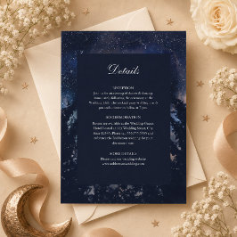 Details zur Hochzeitskarte für die Starry Night Fo Einladung
