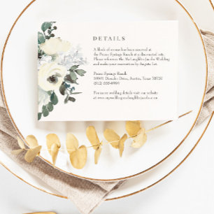 Details zur Hochzeitskarte für Elfenbein RSVP Karte
