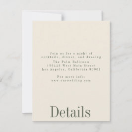 Details zur Hochzeitskarte für Industriesommer Einladung