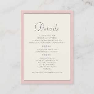 Details zur Karte für Soft Blush Pink und Cream We