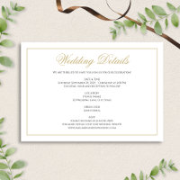 Details zur klassischen Hochzeit in Schwarz und Go
