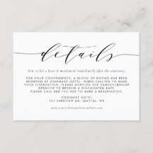 Details zur Minimalistischen Hochzeit