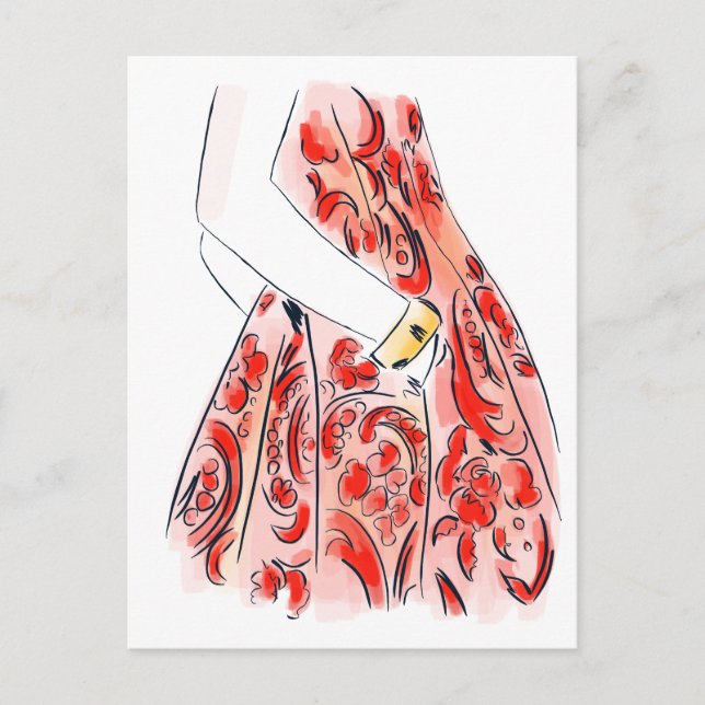 Details zur Mode Postkarte (Vorderseite)