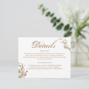 Details zur Reaktion auf das elegante Wappen Monog RSVP Karte