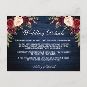 Details zur rustikalen Blumenzwiebelkarte Postkarte