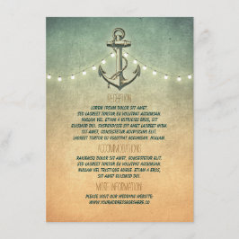 Details zur rustikalen Schönheitskirche und den Li Begleitkarte