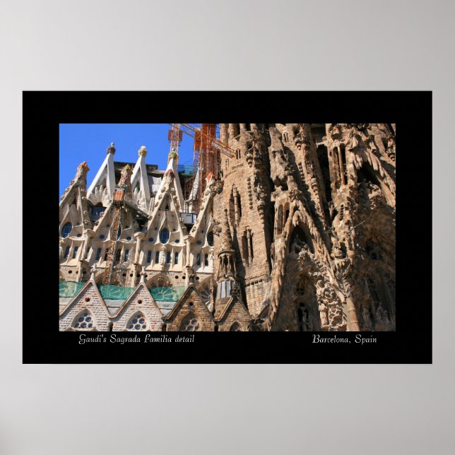 Details zur Sagrada Familia Poster (Vorne)