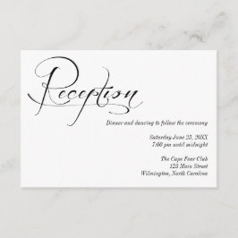 Details zur Schwarz-Weiß-Rezeption Begleitkarte