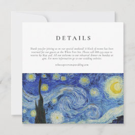 Details zur Starry Night Wedding Card Karte