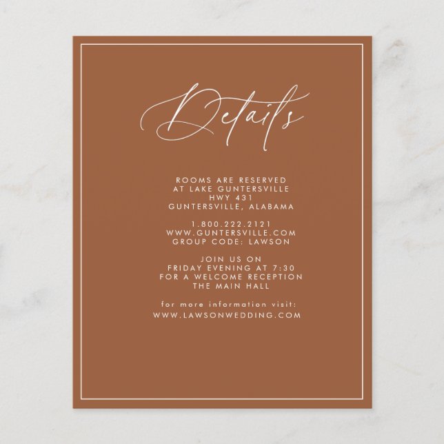 Details zur Terracotta Card (Vorderseite)
