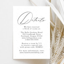 Details zur weißen und schwarzen Hochzeit