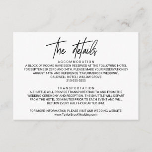 Details zur Whimsikkalligrafie Begleitkarte