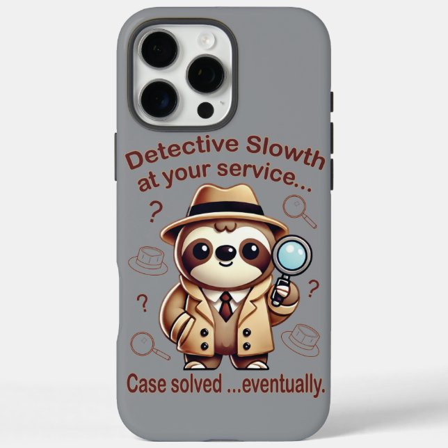 "Detection Sloth" Faultier Case-Mate iPhone Hülle (Rückseite)
