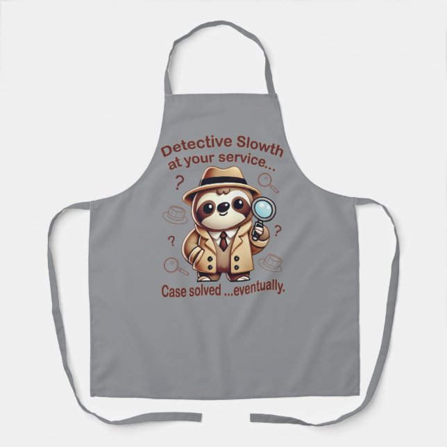 "Detection Sloth" Faultier Schürze (Vorderseite)