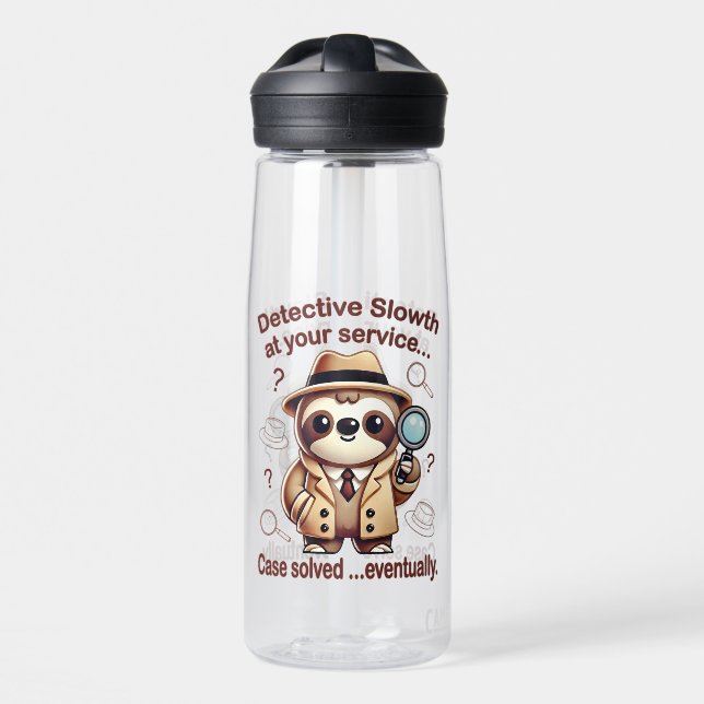 "Detection Sloth" Faultier Trinkflasche (Vorne)