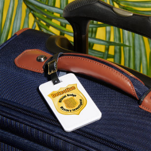 Detective Abzeichen Luggage Tags Gepäckanhänger